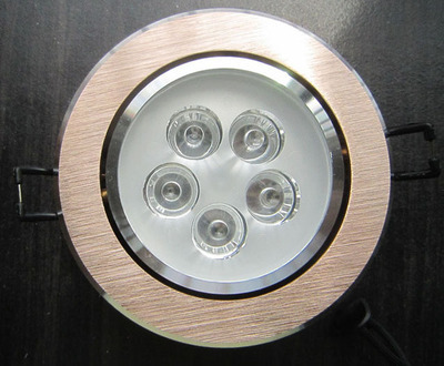 【led燈外殼 佛山廠家提供 配刀片散熱器 5W拉絲香檳金 交貨準(zhǔn)時(shí)】?jī)r(jià)格,廠家,圖片,其他燈具配件,佛山市南海區(qū)丹灶瑞海五金燈飾廠-